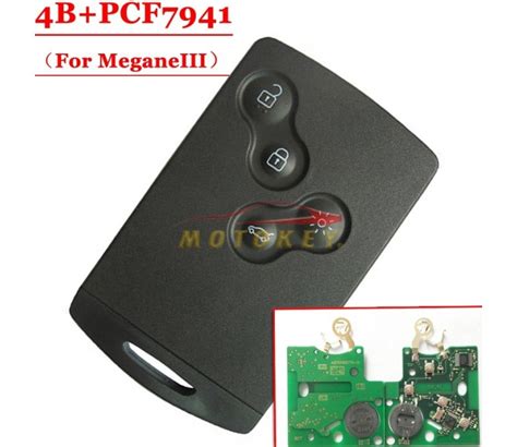 renault megane smart card|For Renault Megane 3 Button Smart Card Fob NKLG (non .